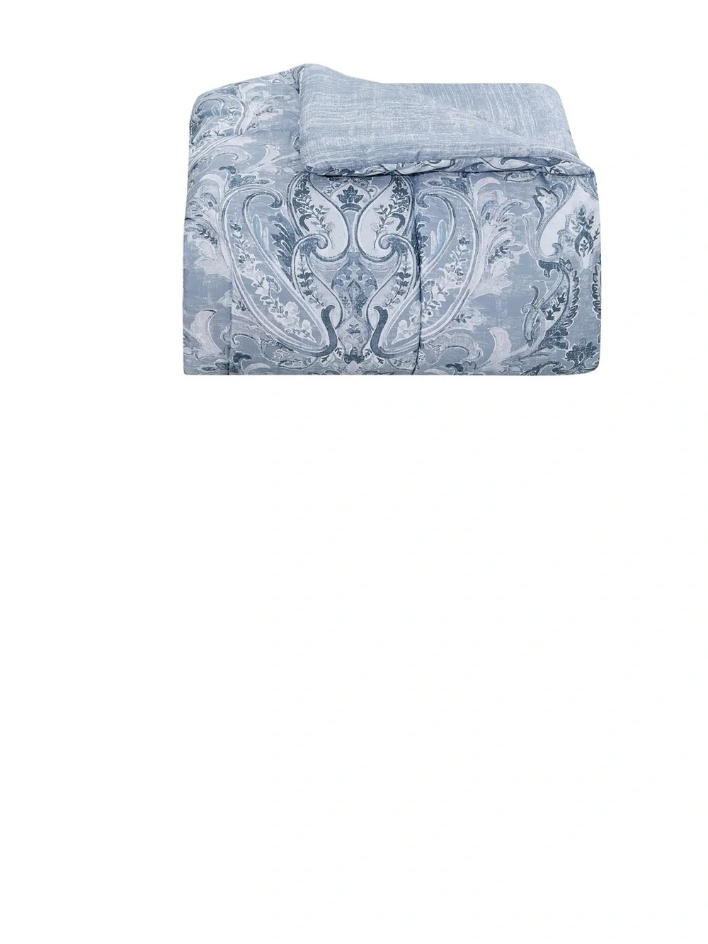 Reversible Paisley Comforter Set - Blue